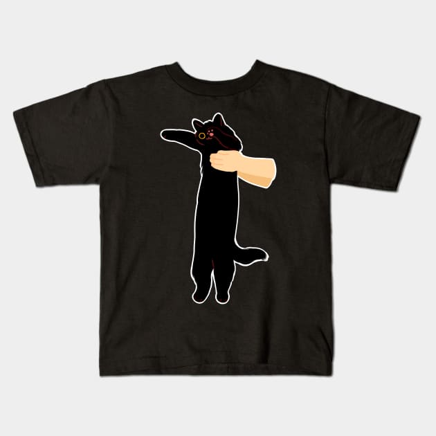 long long cat Kids T-Shirt by nekomachines